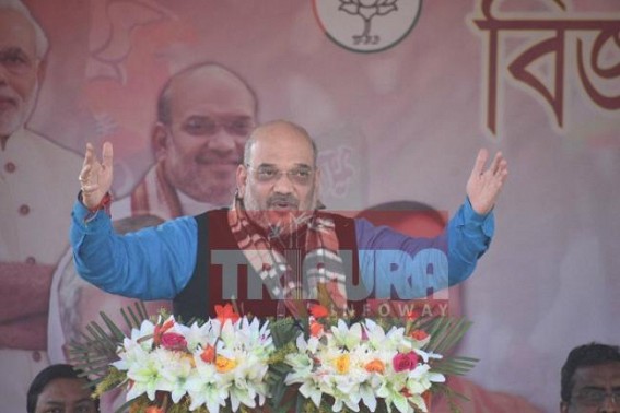 â€˜Communists canâ€™t stop PM Modiâ€™s developmental works : Todayâ€™s crowd tells me BJP is coming in Tripuraâ€™, claims Amit Shah at Ambassa 